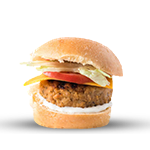 Goujon Chicken Burger  Meal 