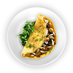 Cheese & Mushroom Omelette 